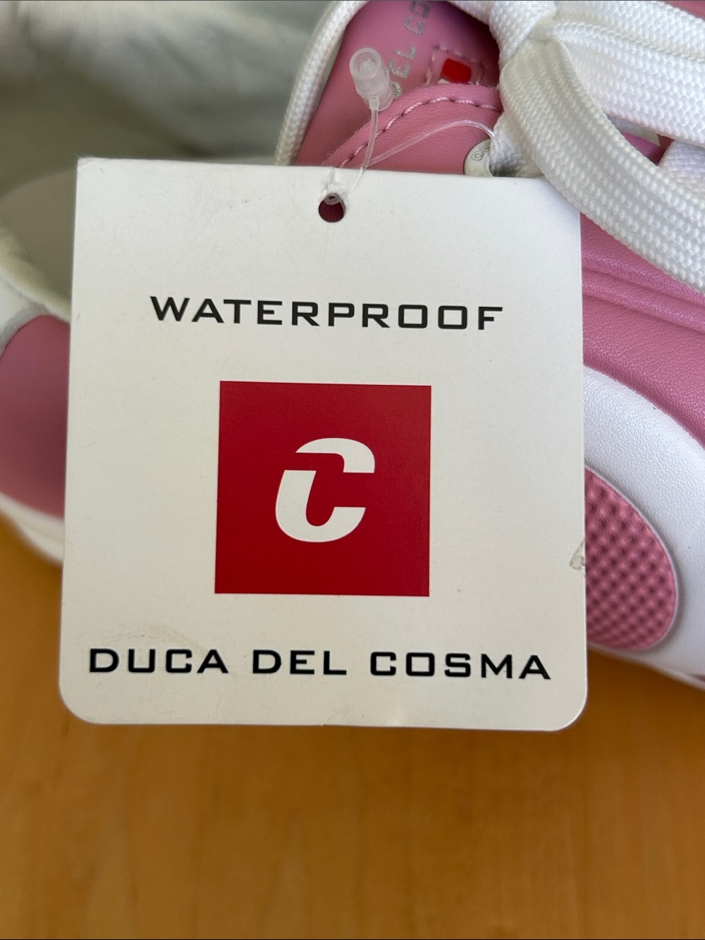 Duca Del Cosma Queenscup Waterproof Golf Shoes Women’s Sz 9.5 NWT Pink & White - Picture 11 of 12